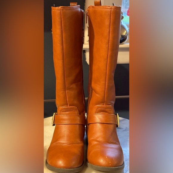 Kohl’s Ridding Boots SZ 13 Brown Boots with memory foam Gold Buckles Har… - Picture 8 of 13